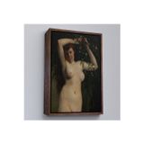 Ne Verelim Size Çerçeveli Gustave Courbet - Dallara Tutunan Nü Kadın Tablosu-7364
