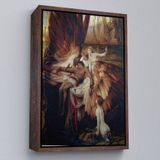 Ne Verelim Size Çerçeveli İkarus İçin Ağlayan Melekler Tablosu - Lament For Icarus-6499