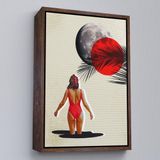 Ne Verelim Size Çerçeveli Mayolu Kadın Pop Art Tablosu-7874