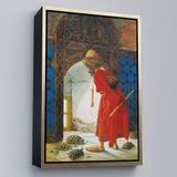 Ne Verelim Size Çerçeveli Osman Hamdi Bey'İn Kaplunbağa Terbiyecisi İsimli Eseri Kanvas Tablo-5129