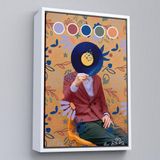 Ne Verelim Size Çerçeveli Sansalyede Oturan Adam Pop Art Tablo-7978