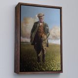 Ne Verelim Size Çerçeveli Tarlada Yürüyen Mustafa Kemal Atatürk Duvar Tablosu-6132