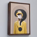 Ne Verelim Size Çerçeveli Yüzünde Kuş Olan Adam Pop Art Tablo-7848