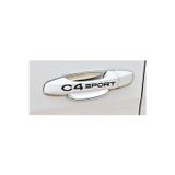 Ne Verelim Size Citroen C4 İçin Özel Uyumlu Aksesuar Sport Kapı Kolu Özel Sticker Set 8 Adet 10*1,5 Cm
