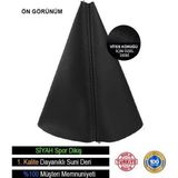 Ne Verelim Size Fiat Egea Siyah Deri özel yeni Tasarım Siyah Spor Dikiş Vites Körüğü