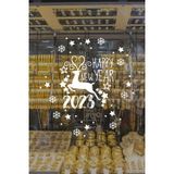 Ne Verelim Size Happy New Year Geyik Ve 2023 Yılbaşı Süslemeleri Özel Yıl Vitrin,Cam,Duvar Özel Sticker