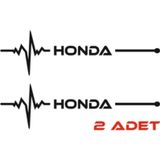 Ne Verelim Size Honda İçin Özel Uyumlu Aksesuar Nabız Özel Sticker Siyah 30*8 Cm