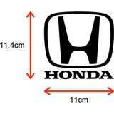 Ne Verelim Size Honda İçin Özel Uyumlu Aksesuar Oto Özel Sticker Siyah 11 Cm
