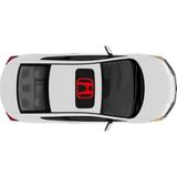 Ne Verelim Size Honda İçin Özel Uyumlu Aksesuar Sunroof Oto Özel Sticker Kırmızı