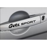 Ne Verelim Size Hyundai Getz İçin Özel Uyumlu Aksesuar Sport Kapı Kolu Özel Sticker Set 8 Ad 13*1 Cm