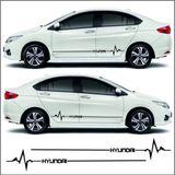 Ne Verelim Size Hyundai I30 İçin Özel Uyumlu Aksesuar Yan Şerit Oto Ritim Özel Sticker