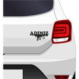 Ne Verelim Size İsim Yazı Oto Özel Sticker 20*11 Cm