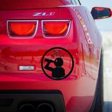 Ne Verelim Size İyi İçer Yazılı Oto Özel Sticker Siyah 20*20 Cm