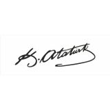 Ne Verelim Size Kemal Atatürk Imzası Oto Özel Sticker Siyah 30*9 Cm