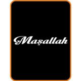 Ne Verelim Size Maşallah Yazısı Oto Özel Sticker Beyaz 24*4 Cm