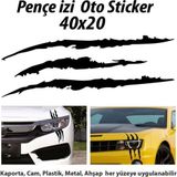 Ne Verelim Size Monster Canavar Pençe Izi Oto Özel Sticker 40*20 Cm