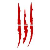 Ne Verelim Size Monster Pençe Oto Özel Sticker Far Özel Sticker Kırmızı 30*10 Cm