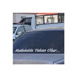 Ne Verelim Size Mutlulukla Takas Olur Araç Arkası Yazı Oto Özel Sticker Beyaz 90 Cm