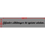 Ne Verelim Size Oto Cam Yazı Sözleri Ticari-Servis-Dolmuş-Panelvan Uzun Özel Sticker Model 9