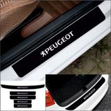 Ne Verelim Size Peugeot 301 İçin Özel Uyumlu Aksesuar Bagaj Ve Oto Kapı Eşiği Özel Sticker Piano Black Set