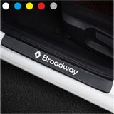 Ne Verelim Size Renault Broadway İçin Özel Uyumlu Aksesuar Oto Kapı Eşiği Özel Sticker Karbon 4 Adet