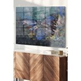Ne Verelim Size Renkli Kelebek Çizimi |Hayvan Temalı Cam Tablo | 50X70 Cm