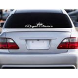 Ne Verelim Size Royal Stance Oto Arka Cam Yazı Özel Sticker Beyaz 40*10 Cm