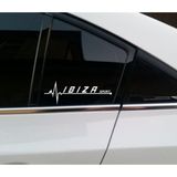 Ne Verelim Size Seat İbiza İçin Özel Uyumlu Aksesuar Yan Cam Oto Özel Sticker 20*7 Cm