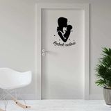 Ne Verelim Size Sevgi Dolu Anne Ve Bebek Silüeti Bebek Odası Için Kapı Dekor Tasarımı Duvar Özel Sticker, Çıkartma