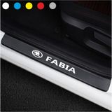 Ne Verelim Size Skoda Fabia İçin Özel Uyumlu Aksesuar Oto Kapı Eşiği Özel Sticker Karbon 4 Adet