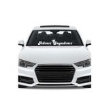 Ne Verelim Size Taçlı Isme Özel Ön Cam Yazı Yazdırma Oto Özel Sticker 60*12 Cm