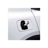 Ne Verelim Size Tatlı Kız Tasarım Su Geçirmez Çıkarılabilir Oto Özel Sticker 2 Parça 15*15 Cm