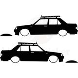 Ne Verelim Size Tofaş Şahin Basık Oto Gölge Özel Sticker Siyah 20*5 Cm