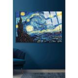 Ne Verelim Size Van Gogh Yıldızlı Gece Kırılmaz Cam Tablo, Ev Ve Ofis Hediyesi Yüksek Çözünürlüklü 4Mm Lüks Tablo