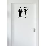 Ne Verelim Size Wc Kapı Bay Özel Sticker - Duvar Özel Sticker 25 Cm
