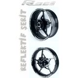 Ne Verelim Size Yamaha R25 M Jant Şeridi ,Jant Özel Sticker Reflektif Beyaz Özel Uyumlu