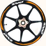 Ne Verelim Size Yeni Özel Motosiklet Jant Şeridi Dio Uyumlu Beyaz-Turuncu Sağ-Sol/Ön-Arka