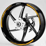 Ne Verelim Size Yeni Özel Motosiklet Jant Şeridi Drift Uyumlu Beyaz-Turuncu Sağ-Sol/Ön-Arka