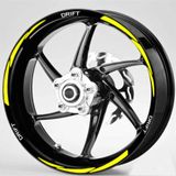 Ne Verelim Size Yeni Özel Motosiklet Jant Şeridi Sarı Mondial Beyaz Drift Uyumlu Yazılı Sağ-Sol/Ön-Arka