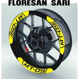 Ne Verelim Size Yeni Özel Motosiklet Jant Şeridi Yamaha Mt09 Sağ-Sol/Ön-Arka