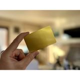 Nealdin Gold Metal Nfc Kartvizit – NTAG215 Temassız Nfc Kart (86×56 Mm, 540 B) - Sarı
