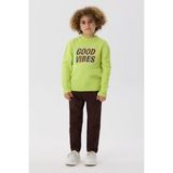 Nebbati Bg Store Erkek Çocuk Yeşil Sweatshirt - 8 Yaş