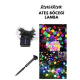 NEBİL HOME 50 Led 7 Metre Renkli Solar Güneş Enerjili Bahçe Aydınlatması Balkon Ağaç Lambası Aydınlatması