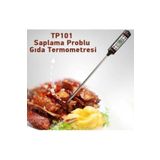 NEBİL HOME Yemek Sıcaklık Isı Ölçer Lcd Dijital Gıda Termometre Metal Proplu Sıcaklık Ölçer