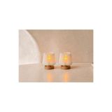 Nebron Tealight Mumluk 2 Li Set Dekoratif Masaüstü Dekor. Hediyelik Minimal Abajur Seti. Mum Dahildir. 2 Adet 7 CM Sert Plastik