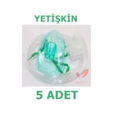Nebulizatör Solunum Maskesi Yetişkin Nebül Maske 5 Adet