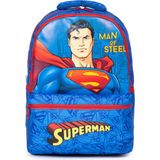 Necati Çanta Lisanslı Superman Temalı Ilkokul Çantası - SIRT ÇANTASI - Mavi - 37X25X10