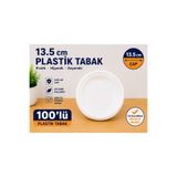 NECE CUP 13,5 CM PLASTİK TABAK 100'LÜ