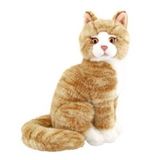 Neco 22 cm Oturan Krem Kedi Peluş Oyuncak