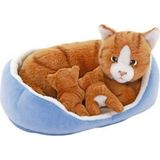 Neco Sepette Yavrulu Kedi Peluş Oyuncak